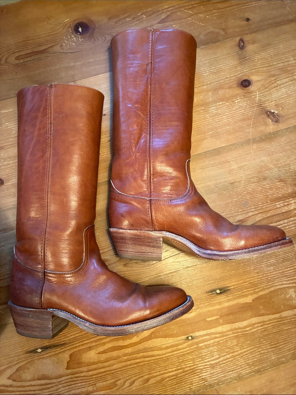 Vintage Frye Campus Tall Stovepipe Boots - 8D Mens - 10M Womens - Picture 3 of 16